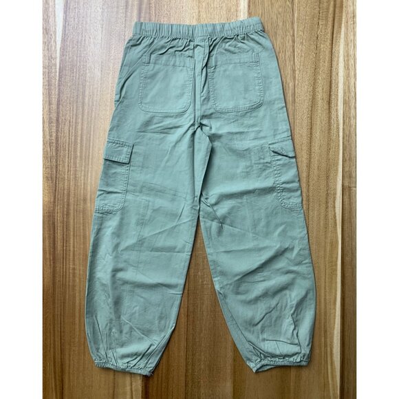 Cat & Jack Kids Green Cargo Jogger Pants Elastic Waist Drawstring Pockets Small - Picture 5 of 10